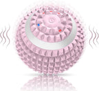 Uppye Vibrating Ball Massager, Vibration Massage Ball for Physical Therapy, Mobility Ball for Workout Recovery, Deep Tissue Massager for Pain Relief and Trigger Point Treatment (Pink)