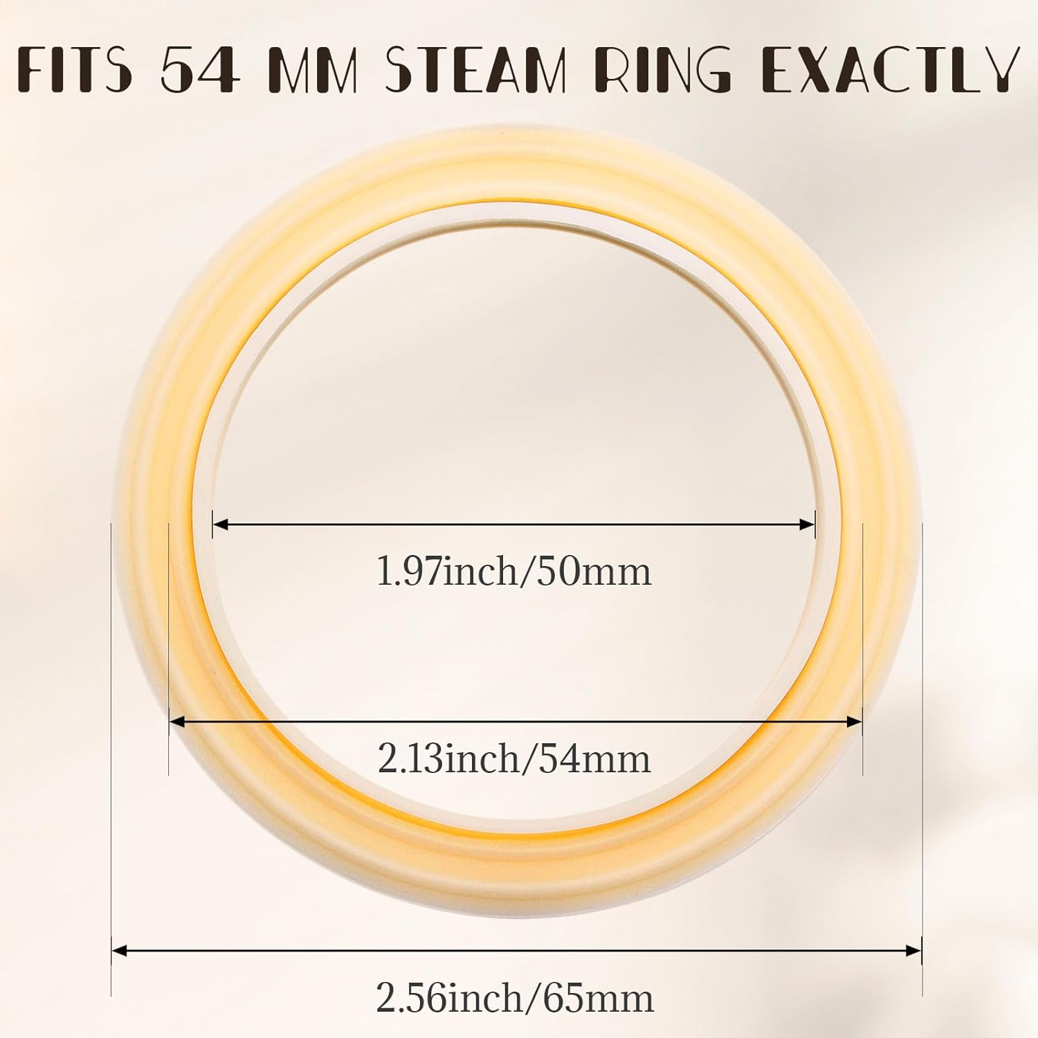2PCS 54mm Silicone Steam Ring for Breville Espresso Machine, Espresso Machine Accessories for Breville 878/870/860/840/810/500/450 and Sage 500/870/875/880/810/878 Grouphead Gasket Replacement Part