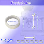 6-Piece Felt Washer Replacement for Breville Espresso Machine Grinders - Compatible with BES870/BES878/BES880/BES980/BCG820 Models, Espresso Grinder Felt Ring Eiranoly