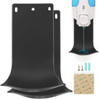 2PCS Dispenser Drip Tray Wall Mount Soap Dispenser Bracket,Laundry Detergent Drip Catcher Prevent Dripping and Spraying, Easy to Clean(Black