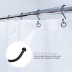 S Hooks, Small Metal S Hanging Hooks with 2 Shapes, Reversible, Heavy Duty, 3 Inch, Black, 12 Pcs