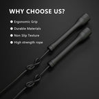 Workout Jump Rope,5mm PVC Jump Rope,Adjustable Length with Shatterproof Handles, Ideal for Beginners & Advanced Athletes, Fitness, Cardio & Boxing