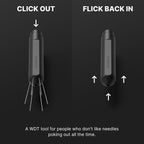 Subminimal Flick WDT Espresso Distribution Tool - Stirrer Tool For Barista-Grade Precision Brewing - Tamper With Retractable Needles - Coffee & Espresso Machine Parts & Accessories