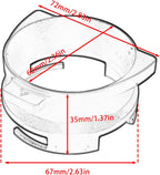 Espresso Dosing Funnel Compatible with Breville/Sage 54mm Portafilter, Aluminum Alloy, Silver