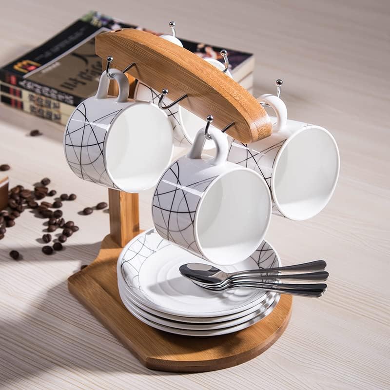 Mug Drainer Tree Stand - Coffee Mug Holder with Drain Rack for Kitchen Table