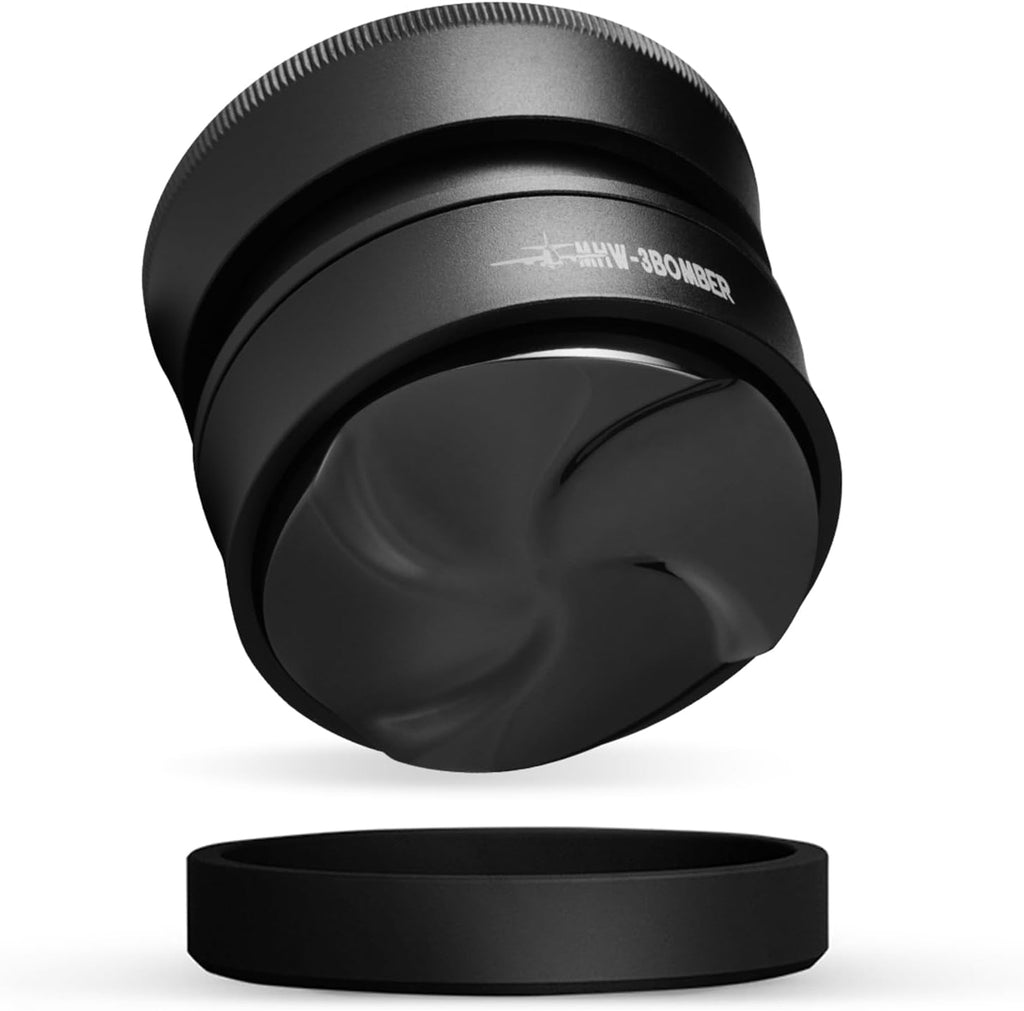 MHW-3BOMBER 53.3mm Coffee Distributor for Breville, Gravity Espresso Distribution Tool with Adaptive Height for Barista, Coffee Leveler for 53mm/54mm Portafilter, Astra Distributor, T7020-OS