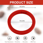 2PCS E61 8.0mm Silicone Group Gasket for Gaggia Espresso Machines Grouphead/Portafilter, Red