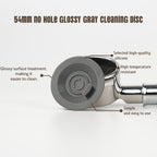 54mm Cleaning Disc Replacement for Breville Espresso Backflush Cleaning Disc for Breville Compatible with BES870/BES878/BES876/BES840/BES880/BES881/BES810/881 (54mm Glossy Gray (No Holes))