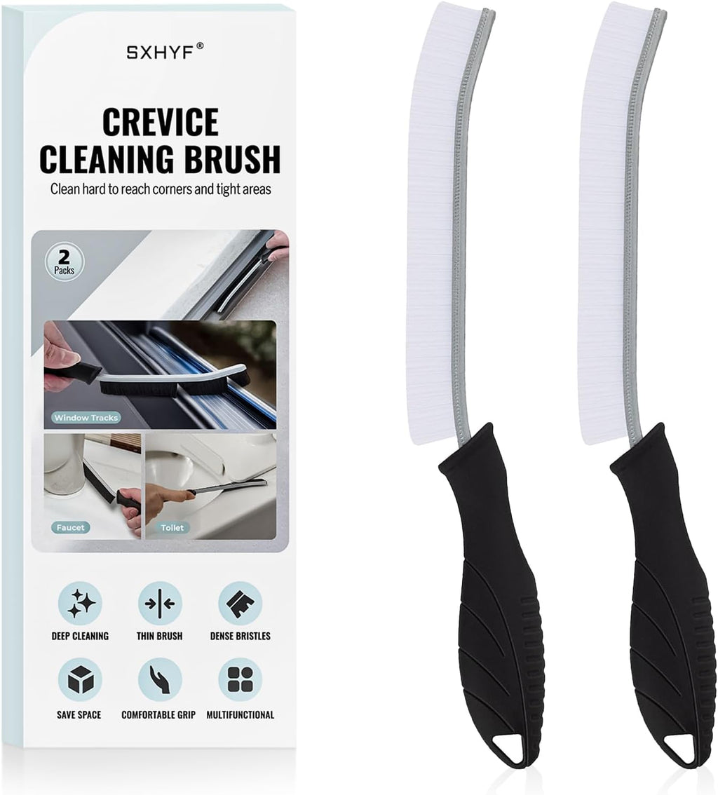 SXhyf Cleaning Brush - Hard Bristle Crevice Cleaning Brush, Multifunctional Gap Scrub Brush, Kitchen Essentials, Bathroom Cleaner Tools for Household Use, Home, Window, Toilet, Stove