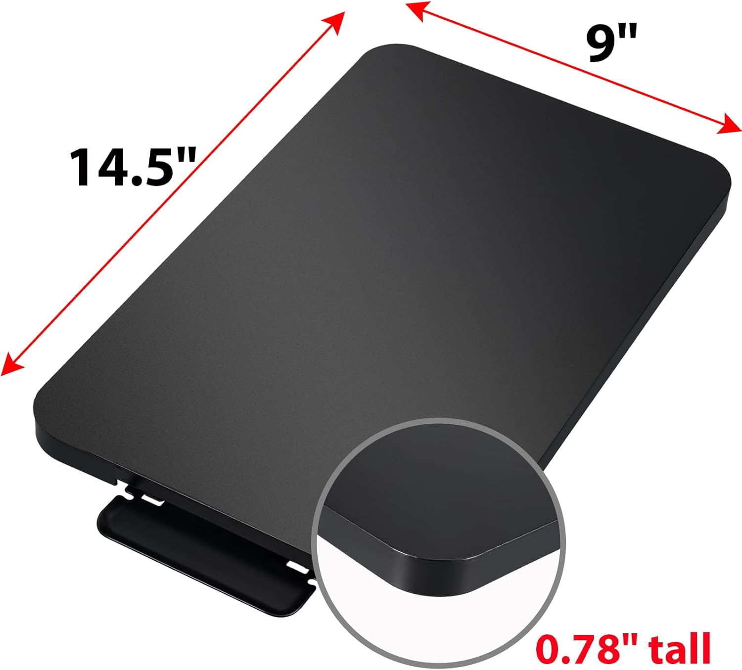 Coffee Maker Sliding Tray,Kitchen Caddy Sliding Tray for KitchenAid Stand Mixer Coffee Pot Slider Under Cabinet Appliance Toaster Blender Air Fryer Countertop Storage Moving Slider(9"W x 14.5"D)