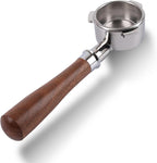 54mm Bottomless Portafilter Compatible for Breville Barista Express, Pro, Touch, and Impress | T Buckle Walnut Handle