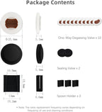 ShanSon Seal Valve 12pcs Set Airtight & Freshness Preservation Fits Various Coffee Containers Long-Lasting Lock Essential for Home Coffee Storage