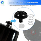 2 Pack Coffee Maker Brew Basket Stop Valve Kit 112435-000-000 185774-000-000 Compatible with Hamilton Beach Coffee Makers 990117900 990237500