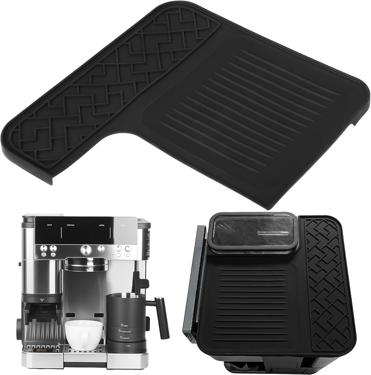 Top Mat for ES601 & ES701 Ninja Luxe Espresso Coffee Machine – Food-Grade Silicone Cover, Anti-Slip, Waterproof & Heat-Resistant Protector, Barista Accessories for Ninja Luxe Cafe