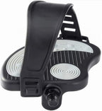YBEKI Pro-Grade Exercise Bike Pedals with Adjustable Straps - 9/16" & 1/2" Spindle for Indoor Peloton/Schwinn/Spin Bikes | Heavy-Duty PP Plastic & PVC Straps + 500lb Capacity