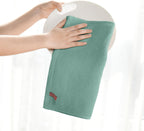 Artoid Mode 100% Cotton Light Green Waffle Weave Kitchen Dish Cloths, 13x28 Inch Ultra Soft Absorbent Quick Drying Kitchen Dish Towels Set of 4