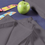 TARAN LIVING Hand Towels 100% Cotton Solid Kitchen Dish Cloths 18"x 28", Grey, Pack of 6 Decor Kitchen Hand Towel Reusuable Dish Towel for Cleaning & Drying Tea Towels Set with Hanging Loop