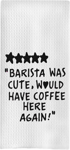 Cute Kitchen Towels - Decorative Coffee Towels, 16x24 Inch