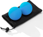Massage Lacrosse Balls for Myofascial Release,Yoga Deep Tissue Massage,Trigger Point Therapy and Foot Plantar Fasciitis,Muscle Soreness Massager Ball (2 Packs) (Blue)