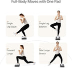 StrongTek 2-in-1 Non-Slip Balance Pad - High-Density Foam Cushion, Supportive Exercise Mat & Knee Pad for Core Training, Yoga, Pilates, Physical Therapy, Stability Training, Stretching, and Rehab