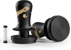 MHW-3BOMBER 58.35mm Espresso Tamper New Year Edition Snake Pattern - 3 Spring Loaded Coffee Tamper with Sound Feedback - Barista Tamper Tool - Ergonomic Handle Ripple Base T6079TS-OS