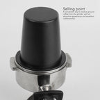 Coffee Dosing Cup 51mm, Stainless Steel Espresso Dosing Cup, Black Coffee Powder Feeder Part Replacement for Espresso Coffee Machine with 51mm Portafilter, 1Pcs