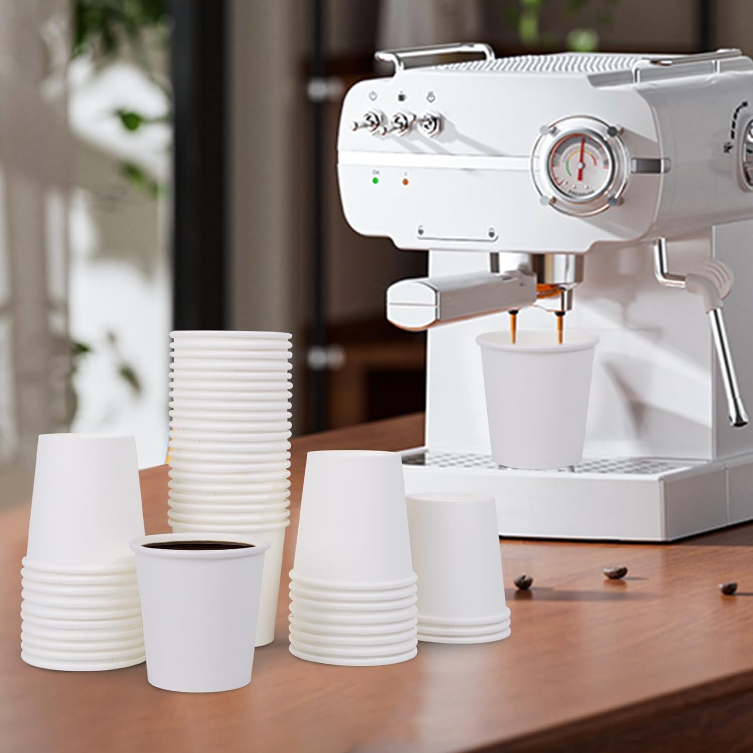 600 Pack 3 oz Paper Cups, Disposable Bathroom Cups, Small Mouthwash Cups, White Paper Cups, Hot/Cold Beverage Drinking Cup for Bathroom, Home, Party, Office, Picnic, Travel and Events