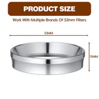 Magnetic Stainless Steel Espresso Dosing Funnel Compatible with 53mm Portafilter