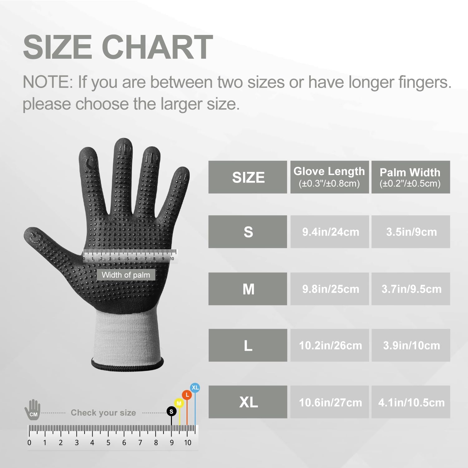 PROMEDIX P Nitrile Coated Work Gloves,MicroFoam Safety Work Gloves Men,Seamless Knit Nylon&spandex Gloves with Grip