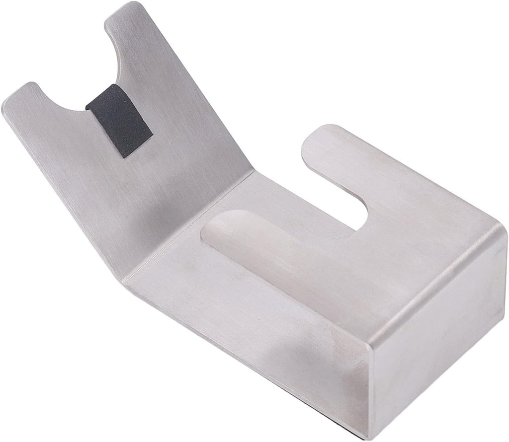 Coffee Portafilter Holder Sturdy Coffee Tamper Holder Stand, Bottomless Single Double Spout Coffee Tamper Holder Support Rack Silver for 51mm 53mm 54mm 58mm Espresso Portafilter