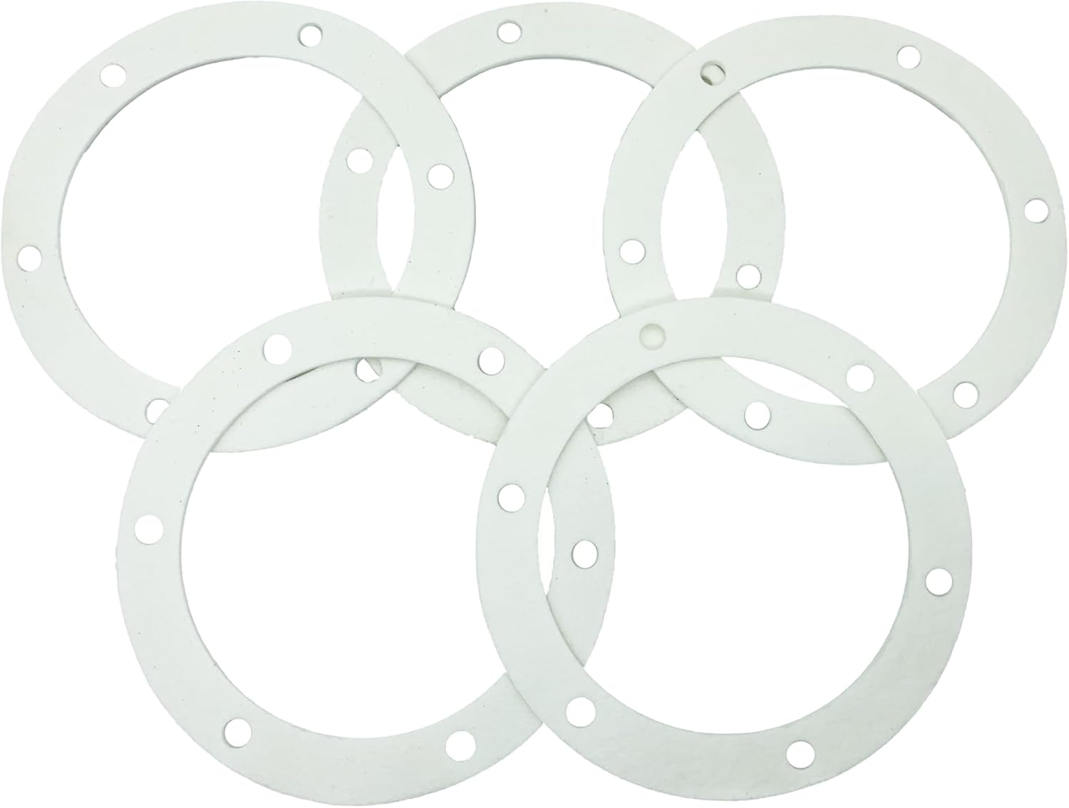6" Pellet Stove White Gasket for Combustion Exhaust Fan Mounting Blower to Housing Seal with 100's and Most Pellet Stoves 2100J MAR60487（5/Pack）