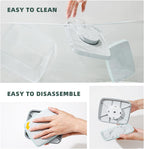 Pop Top Food Storage Containers, 3-Piece Pantry Containers with Lids Airtight, BPA Free Pop Containers for Food Storage, 2 * 1.3Qt+2.9Qt