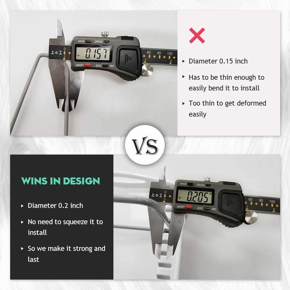 EVERIE Adjustable Bakeware Organizer Pot Lid Holder Rack for Pots, Cake Molds, Cutting Boards, Mats, Cookware, GS02SS, Pack of 2