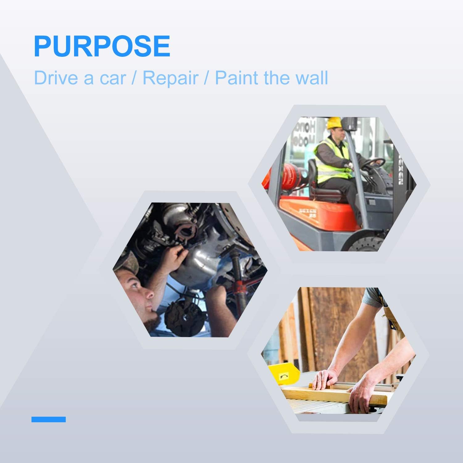 HANDLANDY Work Gloves for Men & Women, Utility Mechanic Working Gloves Touch Screen, Flexible Yard Work Gloves