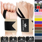 TECEUM Weightlifting 18" & 12" Wrist Wraps with Thumb Loop – Heavy Duty Wrist Workout Braces for Men and Women – Ideal for Powerlifting, Strength Training, Bodybuilding