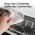 watchget Barista Micro Cloth 10 Pack, Microfiber Barista Cleaning Towels Microfiber Waffle Weave Kitchen Dish Cloth Coffee Bar Towel Coffee Machine Cleaning Cloth, Light Grey(12"x12")