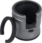 Espresso Tamping Station, Coffee Portafilter Holder, Aluminum Alloy Stand Fit for Most 51mm, 53mm, 54mm and 58mm Portafilter (Round, Grey)