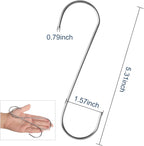 20-Pack S Hooks - Stainless Steel Heavy Duty S Hooks for Hanging pots, Pans, Plants, Coffee Mugs, Towels in Kitchen and Bathroom, Coat, Bag, Work Shop, Perfect Rack Hooks