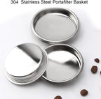 Backflush Inser, 58 mm Blind Filter, 304 Stainless Steel 58mm Backflush Insert, 2.28in Back Flush Blind Filter Basket, Backflush Filter Espresso for Espresso Machines, 1Pcs