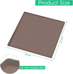TRZZ Silicone Waterproof Under Sink Mat 28" x 22", Drip Tray and Cabinet Liner for Kitchen and Bathroom, Prevents Water Damage and Organizes Cabinets (Brown)
