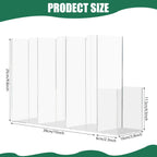 4 Compartments Acrylic Cup and Lid Holder, Clear Disposable Coffee Cup Holder Organizer,Cup Dispenser for Kitchen Bar Shop Party Supplies