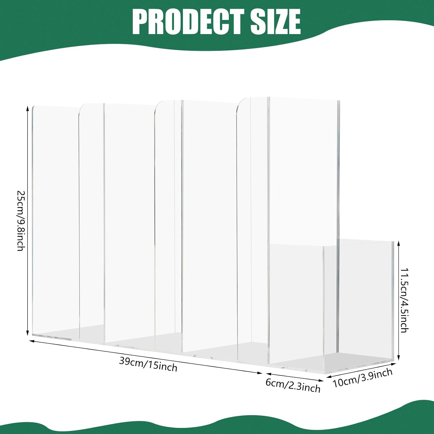 4 Compartments Acrylic Cup and Lid Holder, Clear Disposable Coffee Cup Holder Organizer,Cup Dispenser for Kitchen Bar Shop Party Supplies