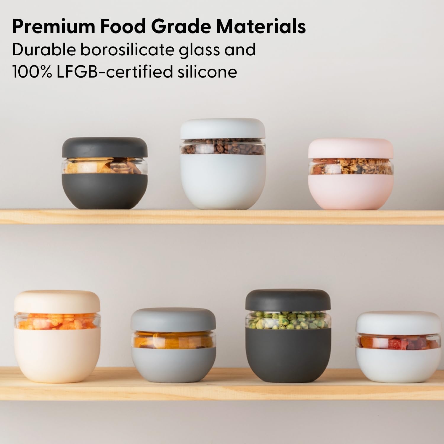 W&P Porter Seal Tight Glass Lunch Bowl Container w/ Lid | Slate 24 Ounces | Leak & Spill Proof, Soup & Stew Food Storage, Meal Prep, Airtight, Microwave and Dishwasher Safe, BPA-Free Glass