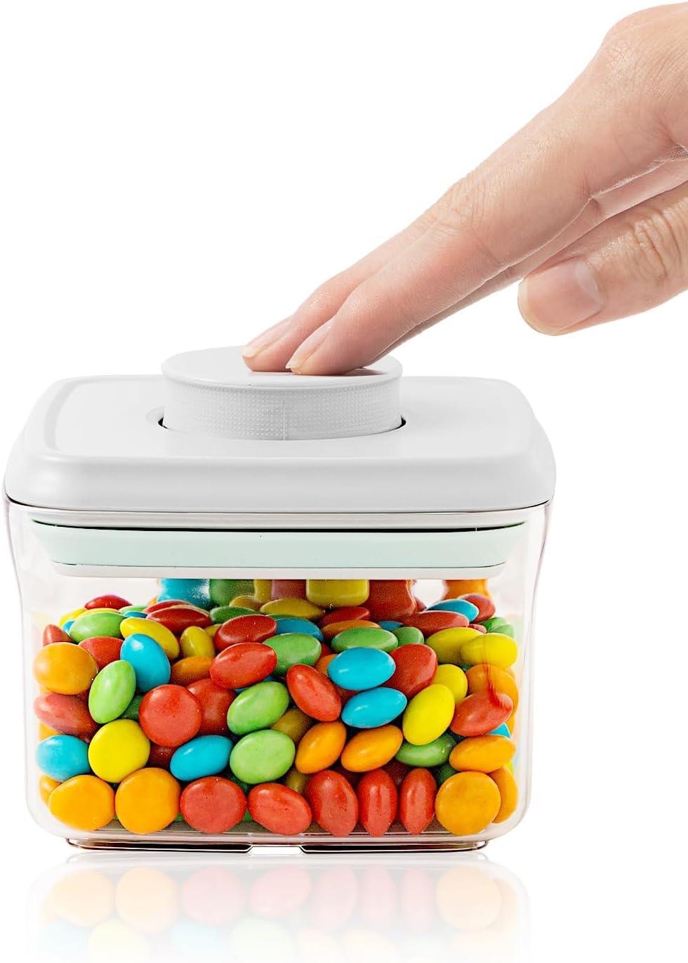 Mini Snack Container - 0.3 Qt Pop Food Storage Containers, BPA Free Small Food Containers with Lids, Food-Grade Air Tight Containers Candy Jars 320ml