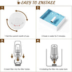 Replacement Water Filter for Breville Espresso Machine Barista Touch Bes880, Barista Pro BES878, Oracle Touch BES990, Oracle BES980, Dual Boiler BES920 Bambino ClaroSwiss Sage, Pack of 4