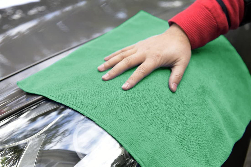 Avalon Towels Microfiber Cleaning Cloths (Value Pack of 36) Size 16" x 16", Highly Absorbent, Lint Free, Reusable, Green
