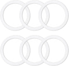6 Pcs Gasket Seal Rings for Bialetti Moka Express Dama 6 Cups - Spare Food Grade Silicone Sealing Rings for Aluminium Stovetop Coffee Maker Pots (Better Than Rubber)