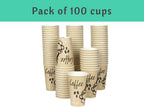 Smygoods Disposable Coffee Cups, To Go Paper Hot Cups, Classic Design (16 OZ, 100 Count) For Hot Beverages, Coffee, Tea, Espresso, Cocoa - Vasos Para Cafe