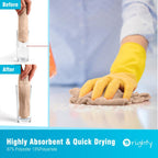 Orighty Microfiber Cleaning Cloth, 24 Pack Highly Absorbent Cleaning Supplies, Reusable Clean Rags for House, Microfiber Cloth for Kitchen, Window, Car Care, 11.5x11.5 inch Brown