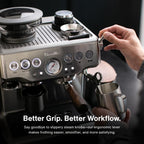 Crema Coffee Products Replacement Steam Lever for Breville Espresso Machines | Ergonomic Stainless Steel Design | Compatible with Barista Express, Infuser, Barista Pro | Easy Grip | Silver Finish